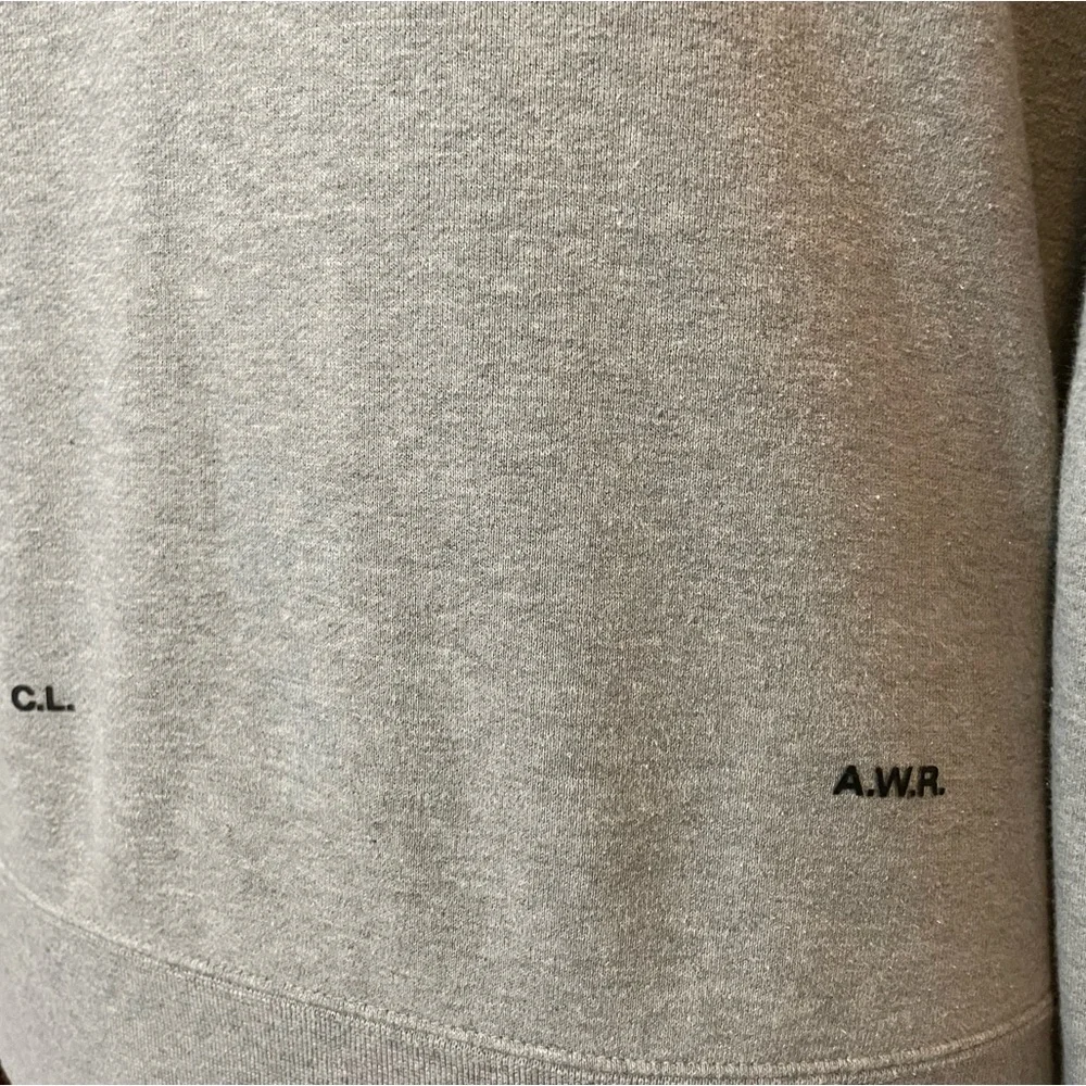 Nike x Nocta Men’s Gray Heather Fleece Center Swoosh Drake OVO Hoodie Sweatshirt